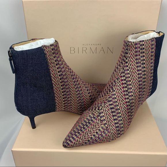 ❌SOLD❌Alexandre Birman Kittie Denim Bootie Sz 37 - Picture 2 of 16